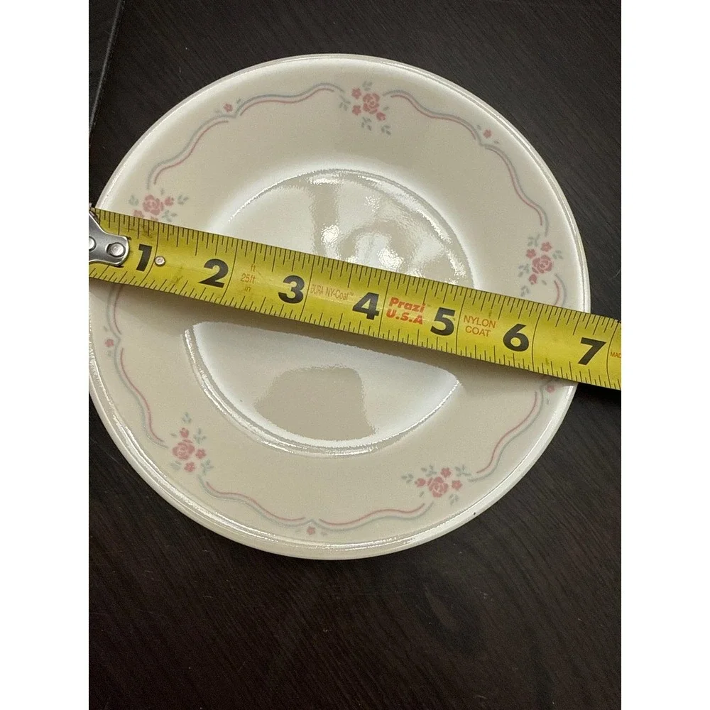 Corelle‎ by Corning Pink Rose Bread and Butter Plate 6.75 Inch Vintage Floral